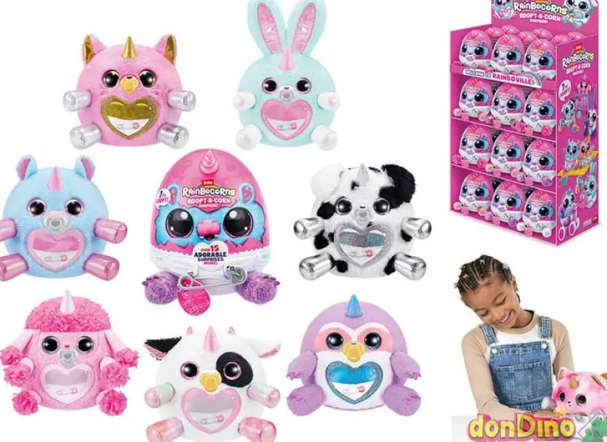 Adopt-a-corn surprise! rainbocorns modelos aleatorios