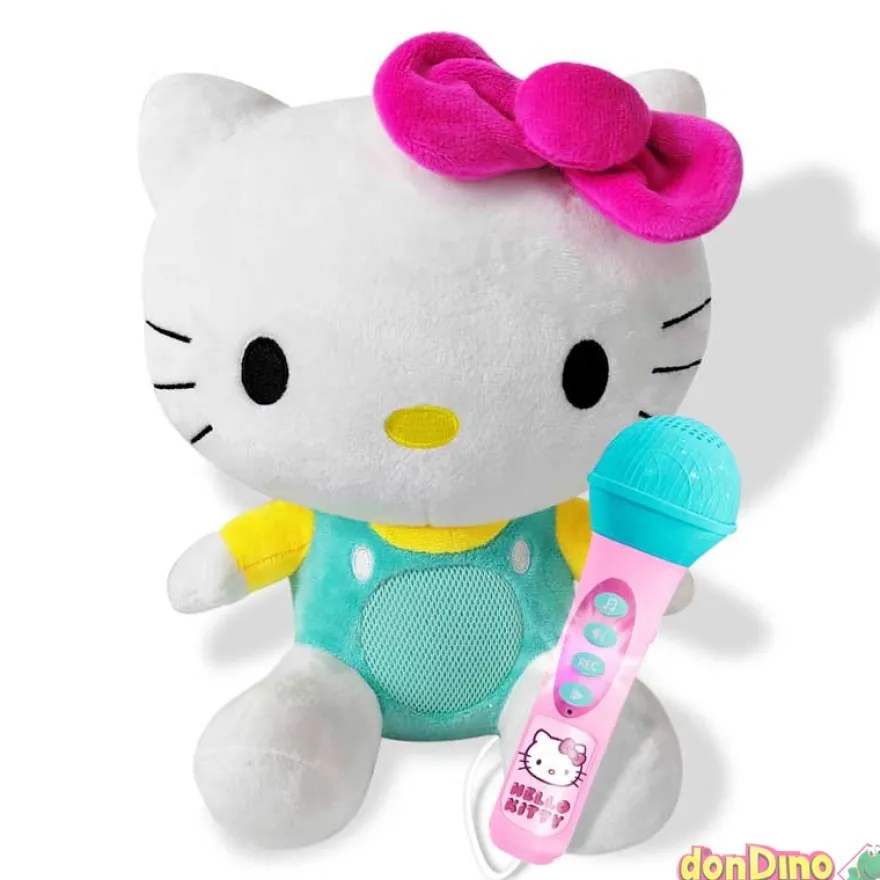 Altavoz hello kitty c/microfono peluche