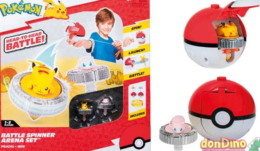 Arena Set de Batalla Spinner Pokémon Pikachu Vs. Mew