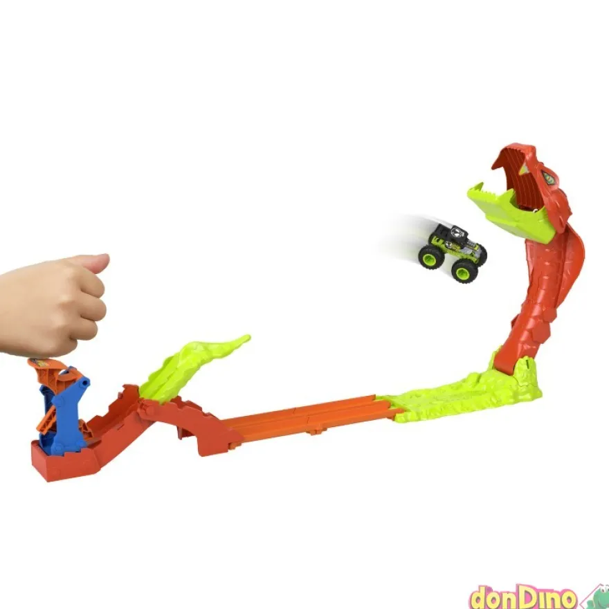 Ataque de la serpiente hot wheels monster trucks - con bone shaker