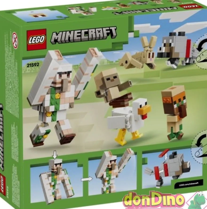 Ataque jinete avicola en el desierto lego minecraft 428 pzas.