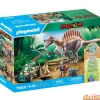 Ataque spinosaurio playmobil dinos 60 pzas.