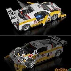 15 audi r8 lms construccion hot wheels 820 pzas.