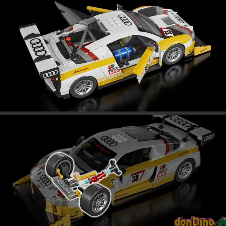 15 audi r8 lms construccion hot wheels 820 pzas.