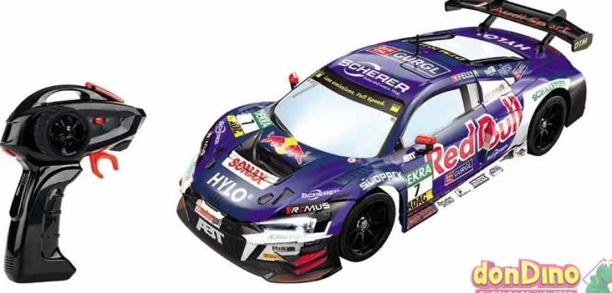 Audi r8 lms gt3 evo ii r/c 1:16 abt red bull - con luces y función vapor