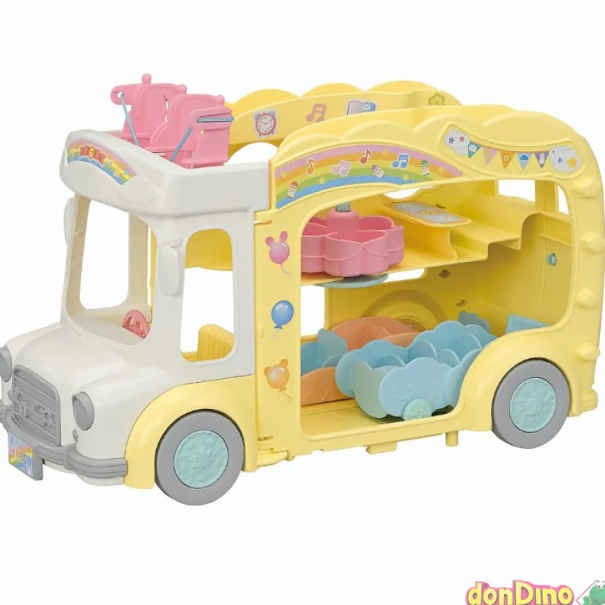 Autobus arcoiris de la guarderia sylvanian families