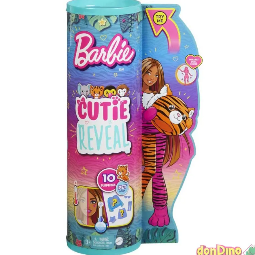 Barbie cutie reveal amigos jungla 10 sorpresas