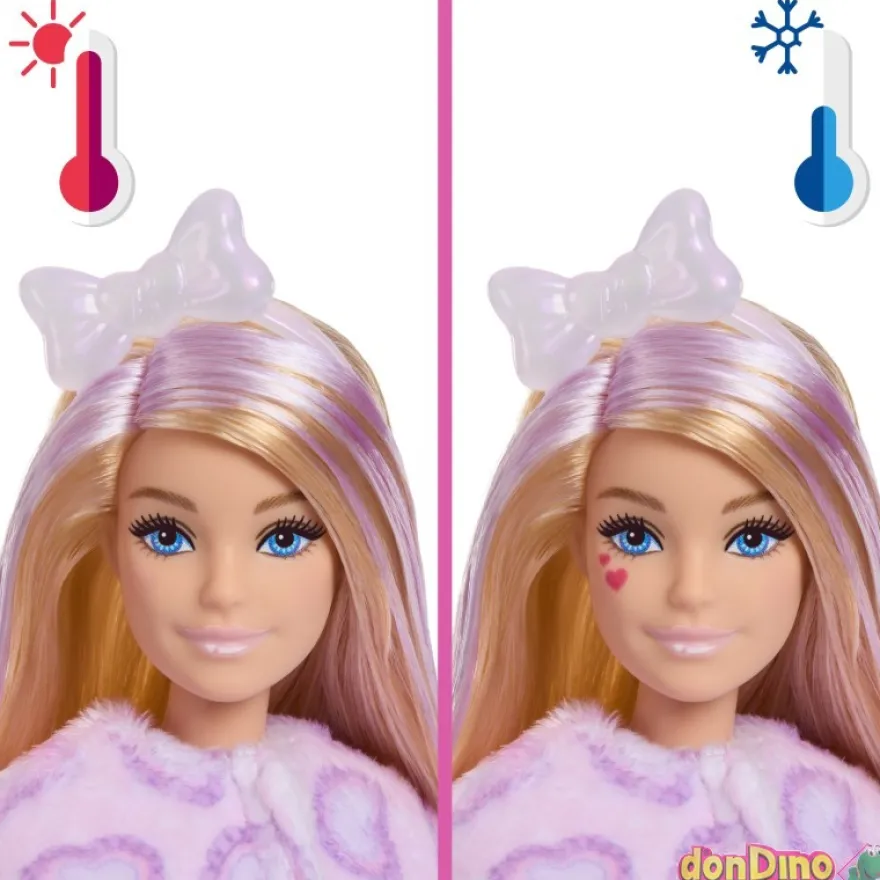 Barbie cutie reveal lazos dulces gatito lila