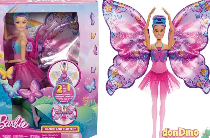 Barbie dance and flutter 2 en 1 mariposa y bailarina