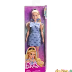 Barbie fashionistas vestido lazo az azul - (237)