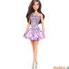 Barbie fashionistas vestido morado