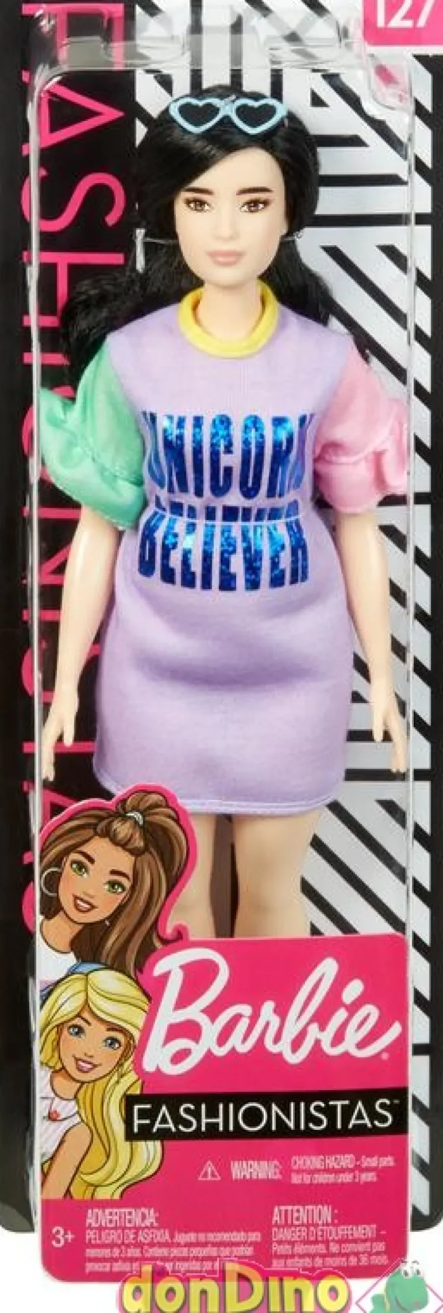 Barbie fashionistas vestido unicorn nº 127