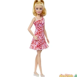 Barbie fashionista vestido rosa flores