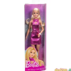 Barbie fashionista vestido rosa met metalizado