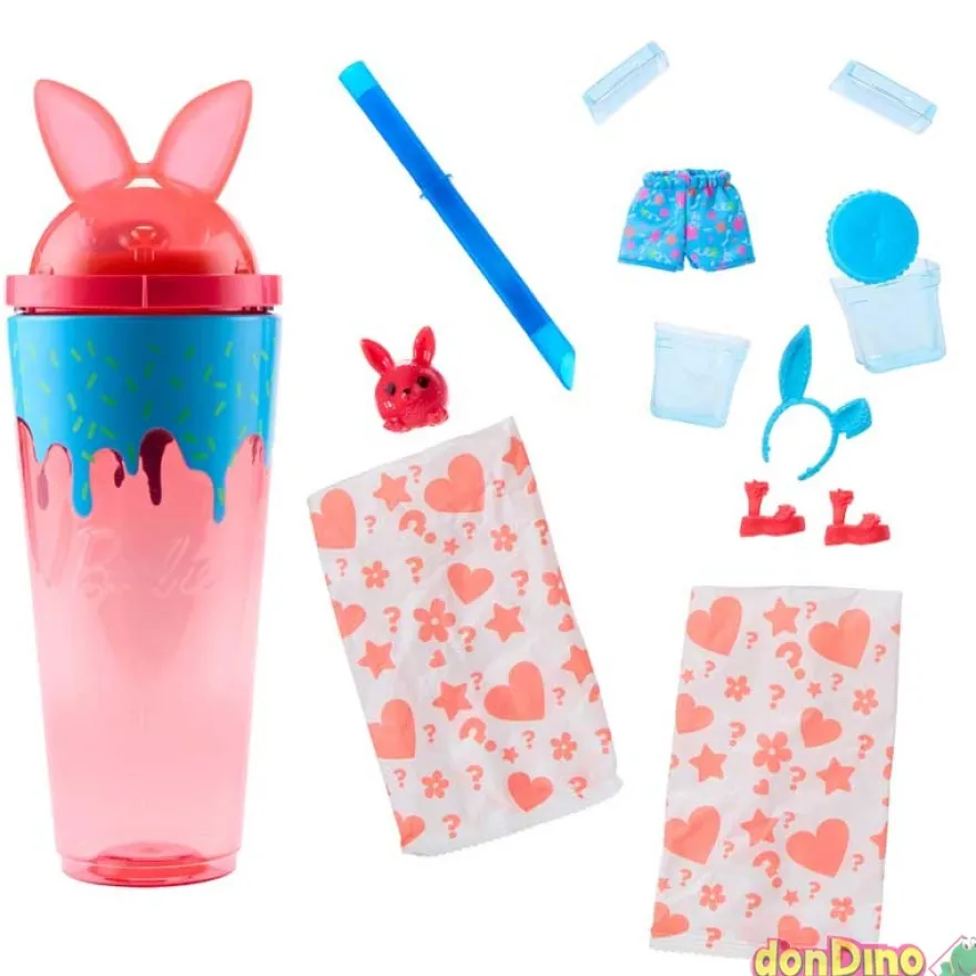 Barbie pop reveal conejito fiesta de animales - 8 sorpresas