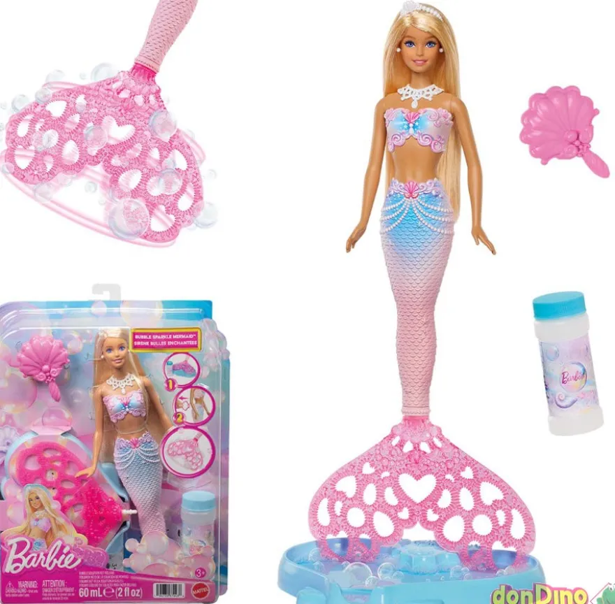 Barbie sirena burbujas resplandecientes 60 ml.