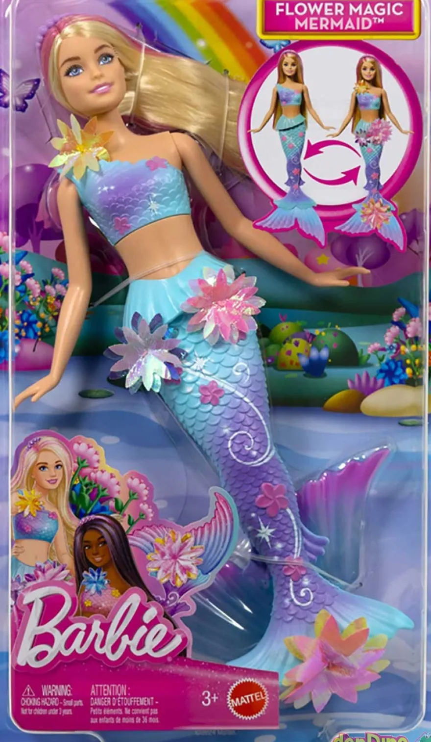 Barbie sirena florece rubia