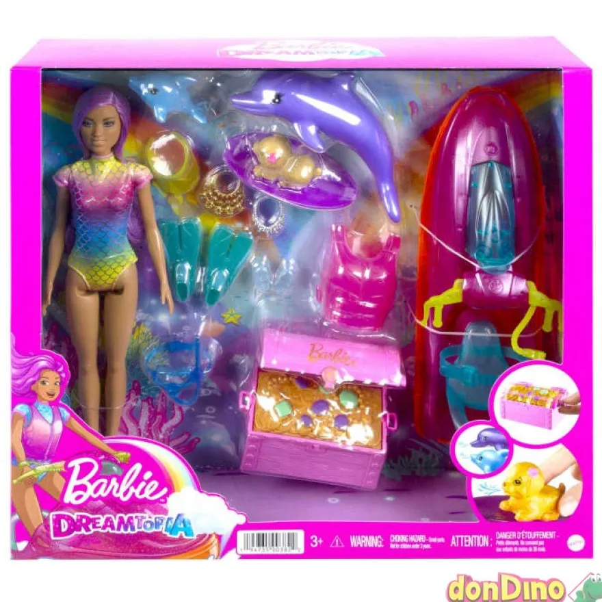 Barbie y su moto de agua dreamtopia