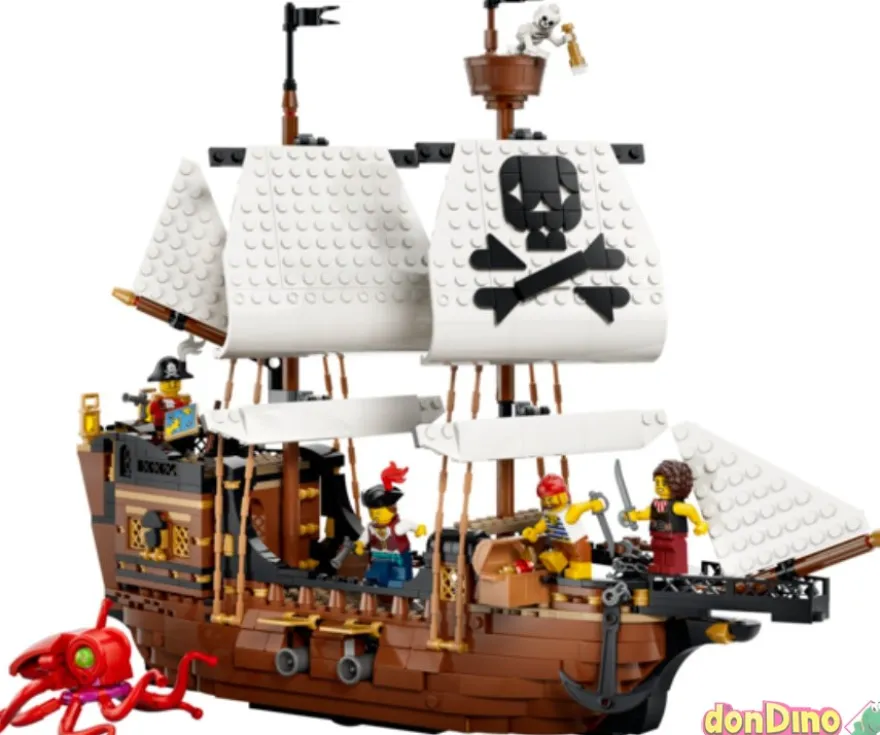 Barco pirata clasico lego creator 3 en 1 - 1074 pzas.