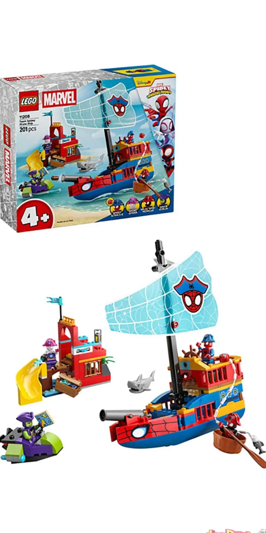 Barco pirata del equipo spidey lego