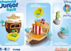 Barco pirata peter pan playmobil junior aqua - 12 pzas.