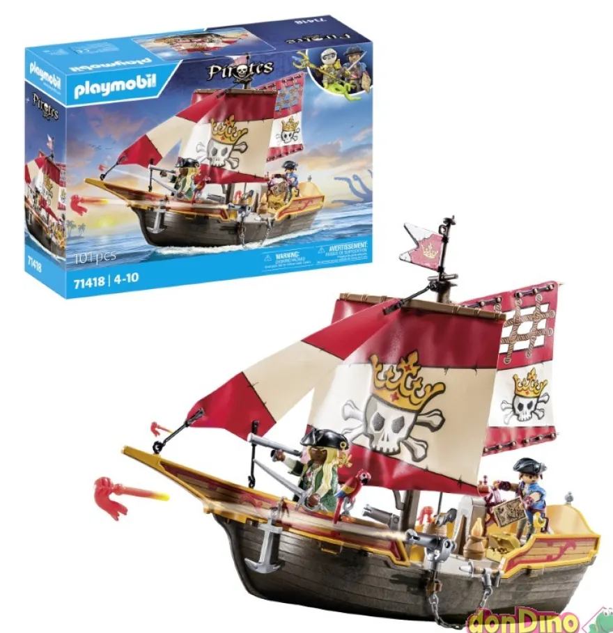Barco pirata playmobil pirates 101 pzas.