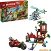 Batalla de vehiculos ninja junto a la casa del arbol lego ninjago