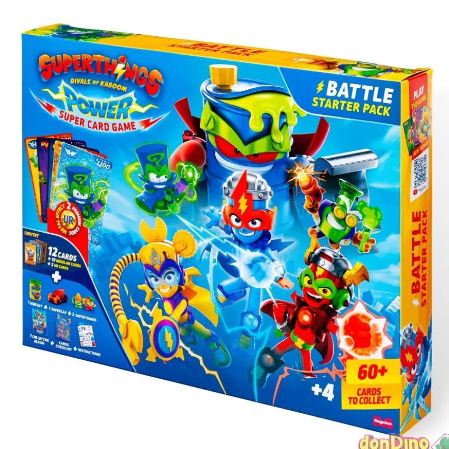 Battle starter pack superthings pow 1 hideout+1 vehiculo+2 fig.sorp+12 cart+album
