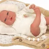 Bebe reborn alejandra 40 cm. beige c/nana - c/certificado y libro de familia