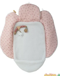 Bebe reborn luna 40 cm. con manta nido rosa