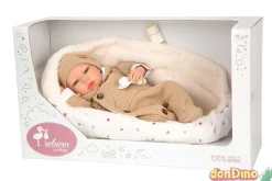 Bebe reborn olona beige 40 cm. c/saco de dormir
