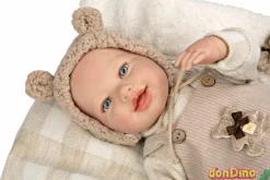 Bebe reborn ruben 45 cm. c/cojin