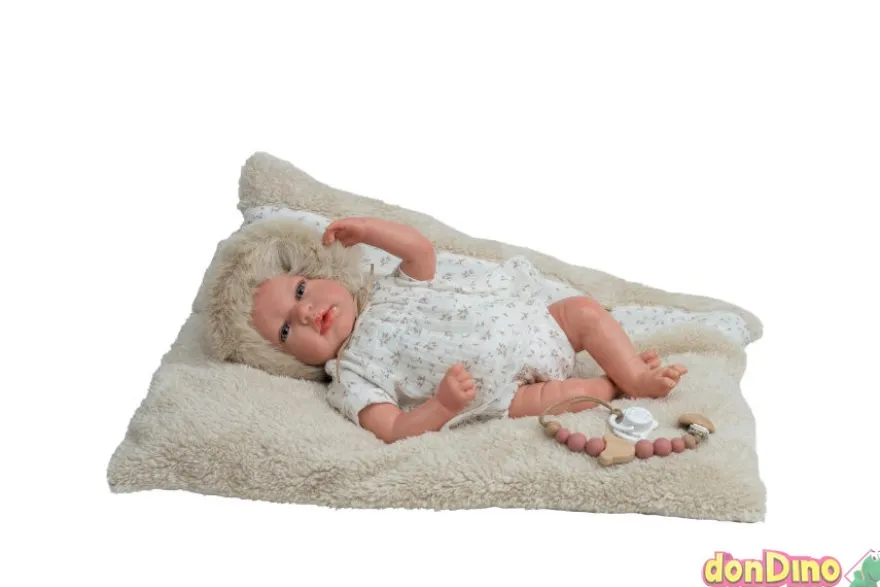 Bebé Reborn Isabella 40 cm. con Cojín Beige