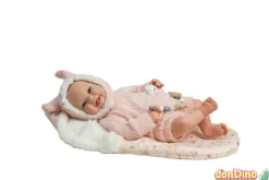 Bebé Reborn Kira 45 CM. con Saco de Dormir Rosa