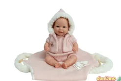 Bebé Reborn Mabel 35 CM. Con Saco Portabebé Rosa