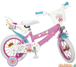 Bicicleta 14'' peppa pig rosa