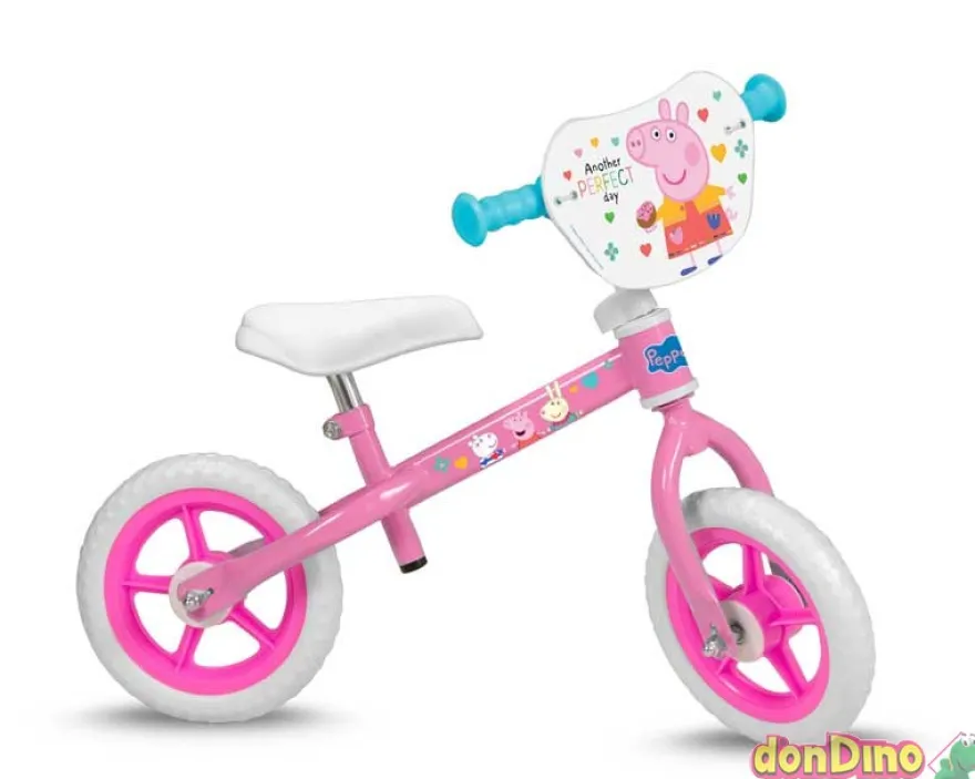 Bicicleta s/pedales 10'' peppa pig
