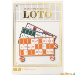 Bingo loto 36 cartones y 90 fichas madera