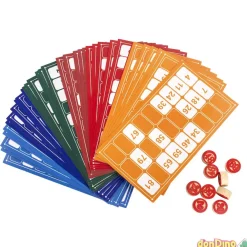 Bingo loto 36 cartones y 90 fichas madera