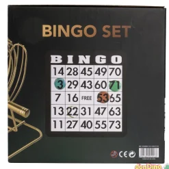 Bingo Set con Bombo Metálico