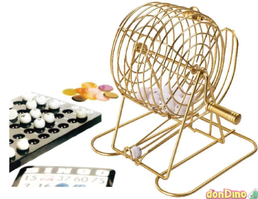Bingo Set con Bombo Metálico