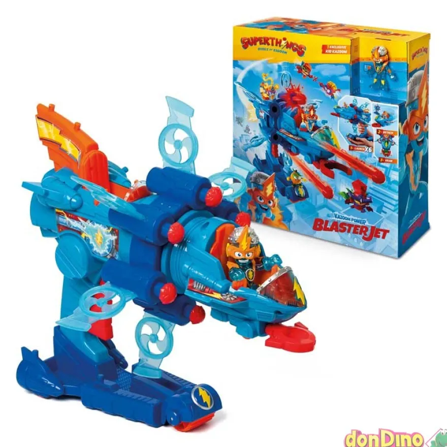 Blaster jet superthings kazoom powe kazoom power warriors
