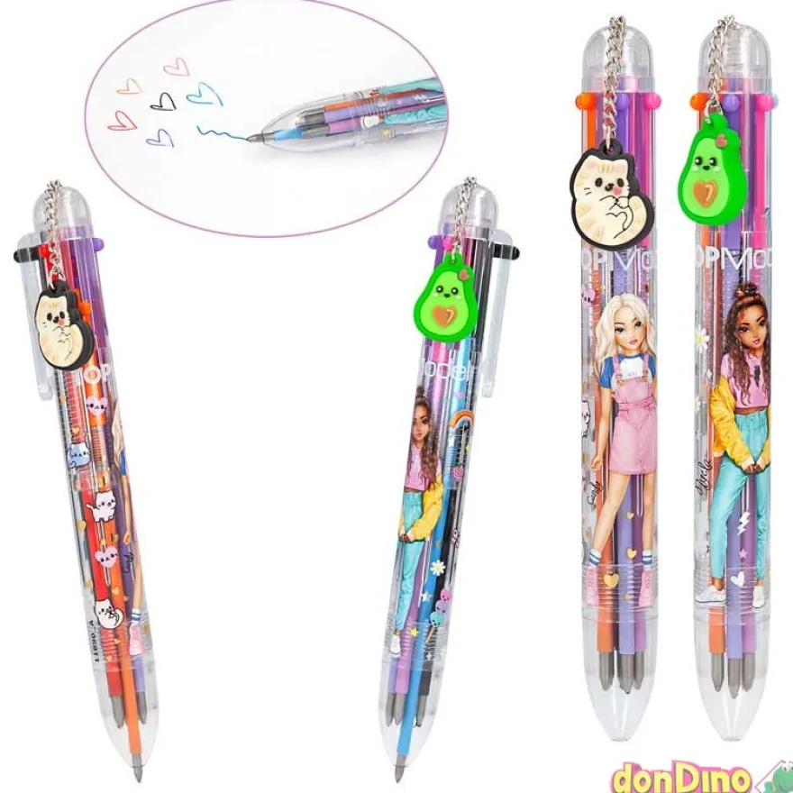 Boligrafo 6 colores top model