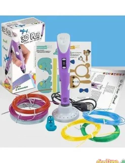 Boligrafo 3d con 6 hilos de colores