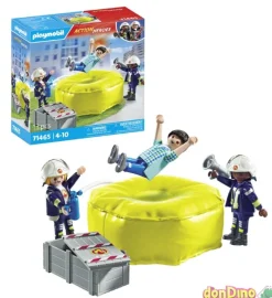 Bomberos con colchoneta playmobil act!on heroes - 13 pzas.