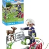 Bomberos: rescate animal playmobil act!on heroes - 22 pzas.