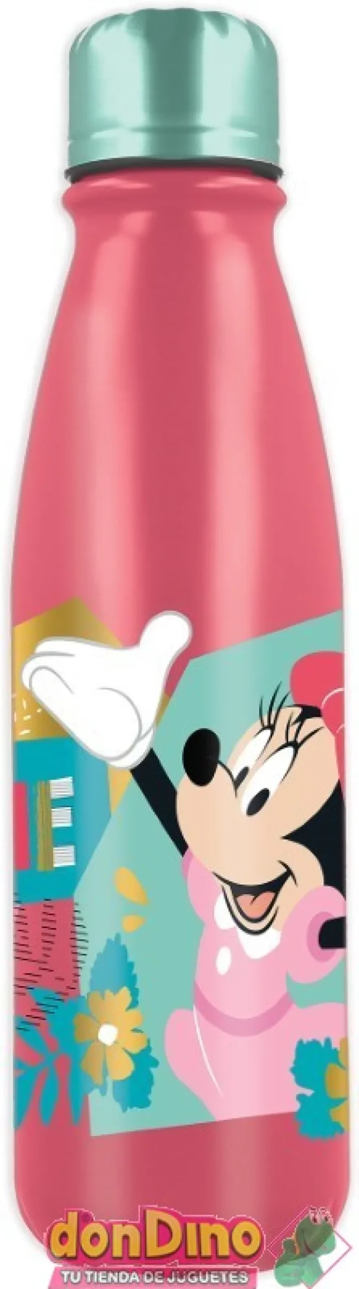 Botella aluminio minnie 600 ml.