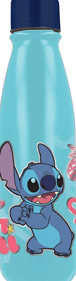 Botella aluminio stitch 600 ml.