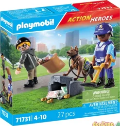 Busqueda policial playmobil act!on heroes - 27 pzas.