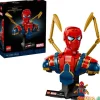 Busto de iron spider-man lego marve marvel - 379 pzas.
